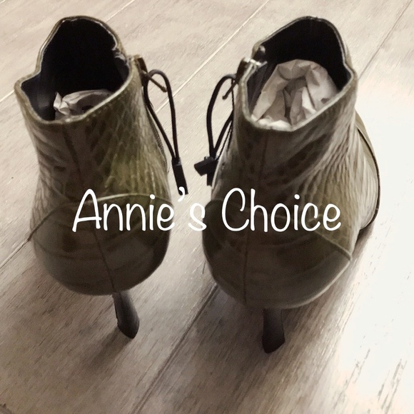 ZARA Ankle Boots:Khaki, US 6.5, 7.5, 8/EUR 37, 38, 39 - Picture 7 of 8